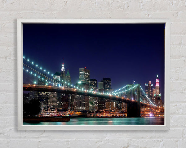 Brooklyn Bridge New York Lights