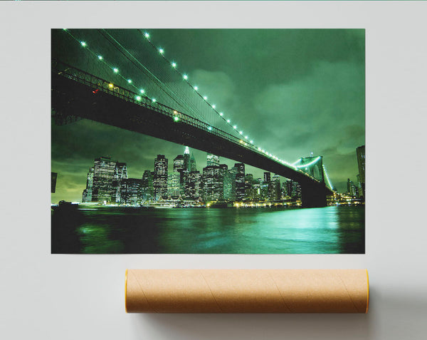 Brooklyn Bridge New York Green Cast