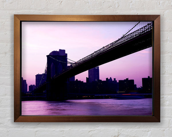 Brooklyn Bridge Purple Hue