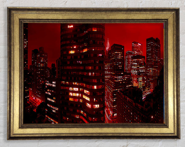 Chrysler Building Red