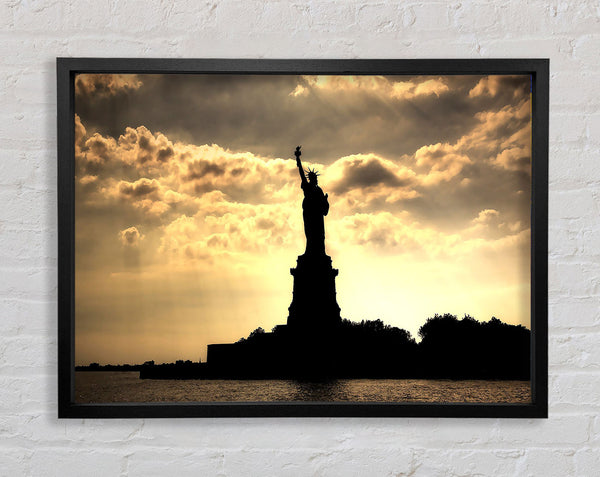 Statue Of Liberty United States Morning Rays