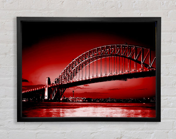 Sydney Harbour Bridge Red
