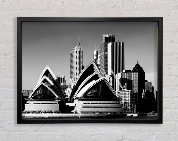Sydney Opera House B n W