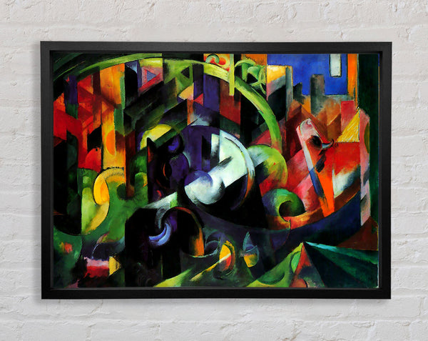 Franz Marc Abstract With Cattle