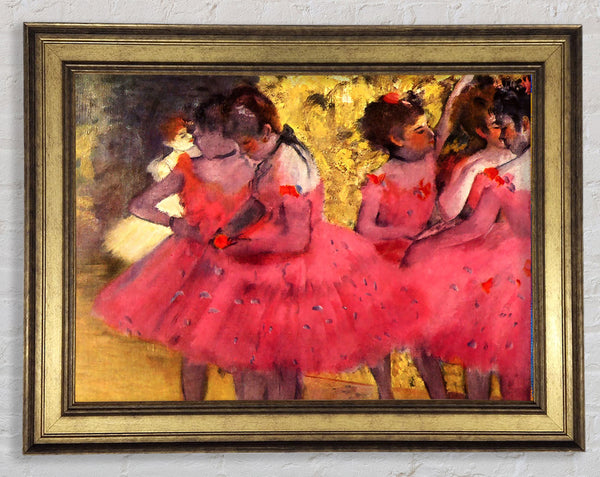 Degas Dancers In Pink Between The Scenes