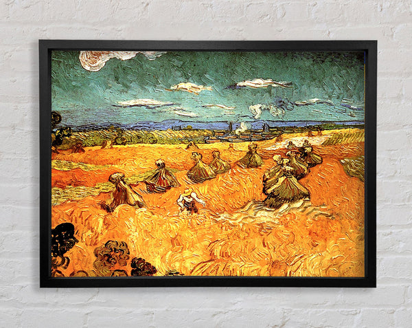 Van Gogh Wheat Stacks With Reaper