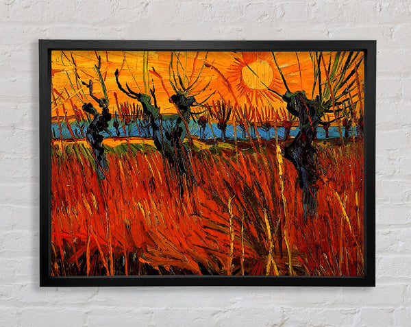 Van Gogh Willows At Sunset