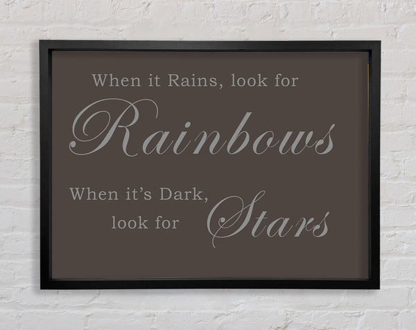 When It Rains Look For Rainbows Chocolate