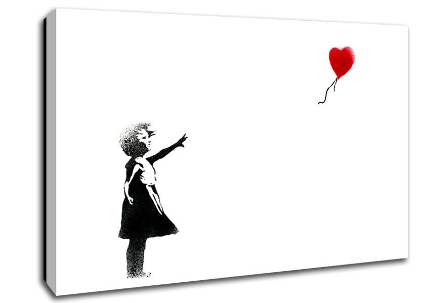 Balloon Girl Canvas Wall Art