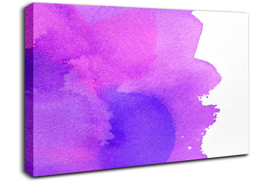 Purple Sun Through The Pink Clouds Canvas Wall Art