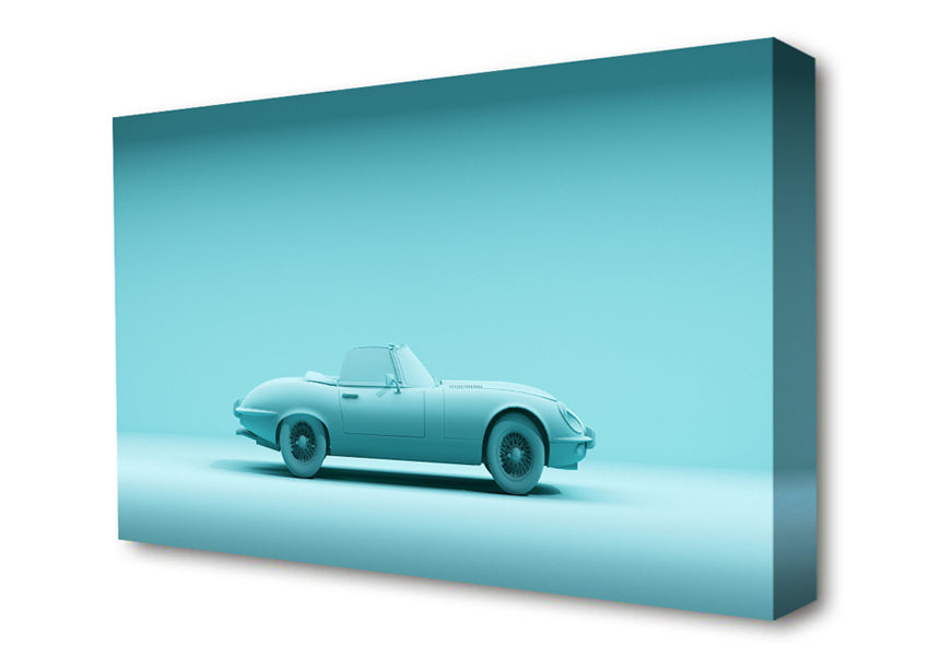 E-Type Jaguar Classic Canvas Wall Art