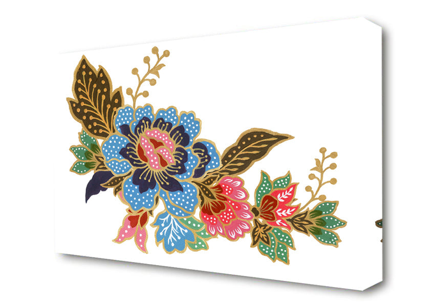 Indian Flower Beauty Canvas Wall Art