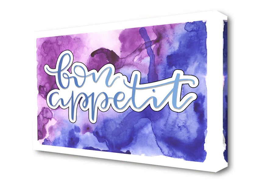 Bon Appetit Saying Canvas Wall Art