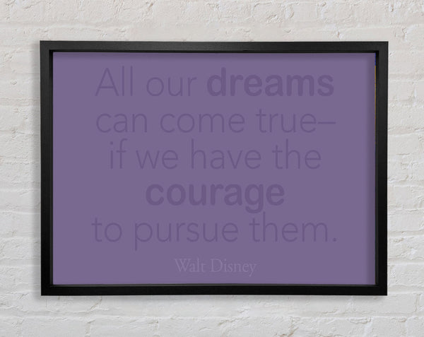 Walt Disney All Our Dreams Lilac