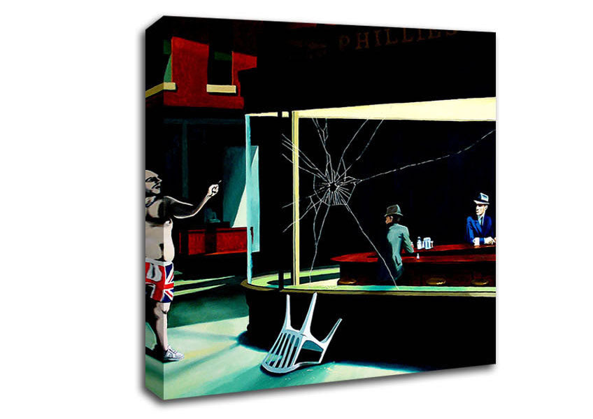 British Nighthawks Canvas Wall Art