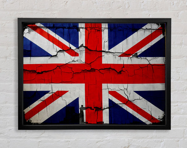 United Kingdom Flag Cracked
