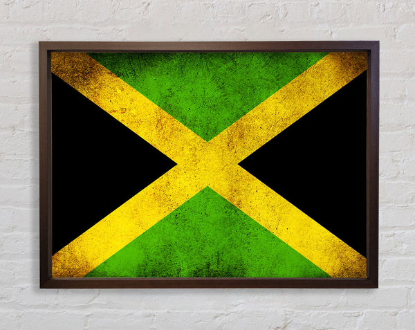 Jamaican Grunge Flag