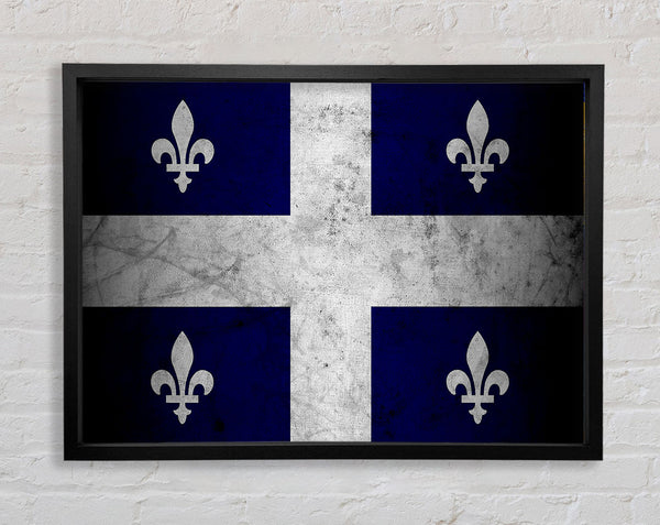 Quebec Grunge Flag