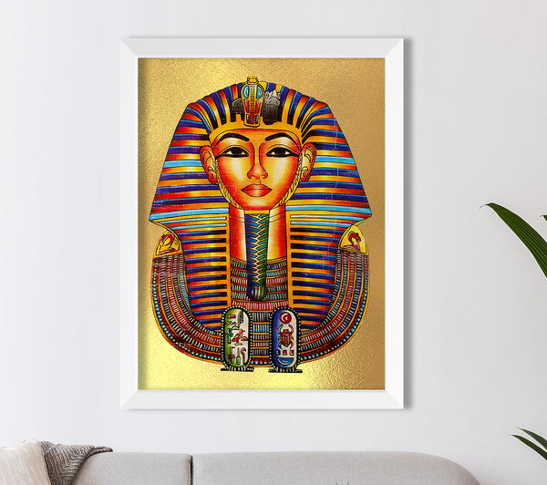 Tutankhamun Gold Foil Print