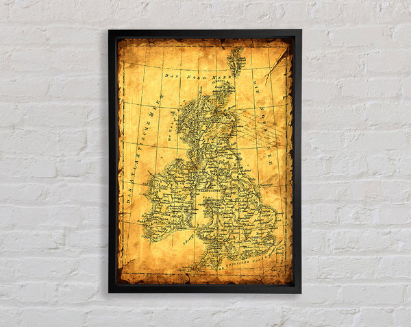 Vintage UK Map
