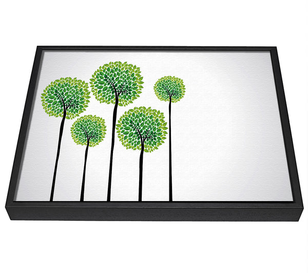 A picture of a Abstract Trees framed canvas print sold by Wallart-Direct.co.uk