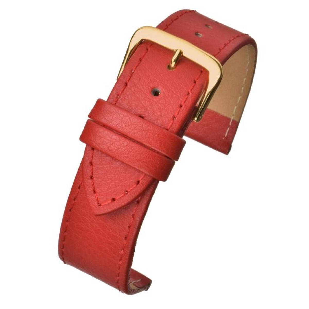 Red Buffalo Grain Leather Watch Strap 18mm