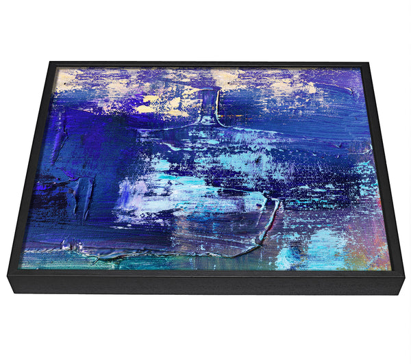 A picture of a Acrylic Art Paint Textures framed canvas print sold by Wallart-Direct.co.uk