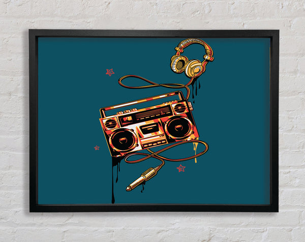 The Boombox And Headphones