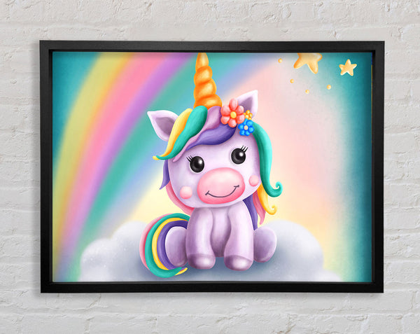 Unicorn Rainbow Happy