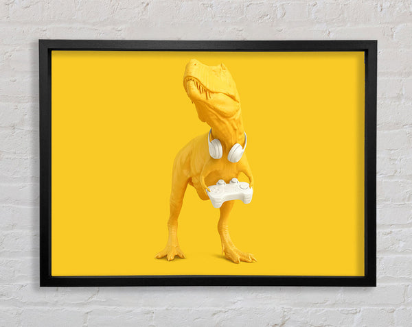 Yellow Dinosaur Gamer