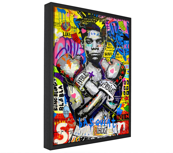 A picture of a Boxing Champion canvas framed print, sold by Wallart-Direct.co.uk