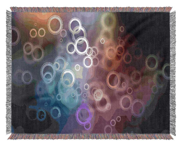 Abstract Circle Art Woven Blanket