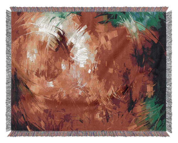 Abstract Swirl Design Woven Blanket