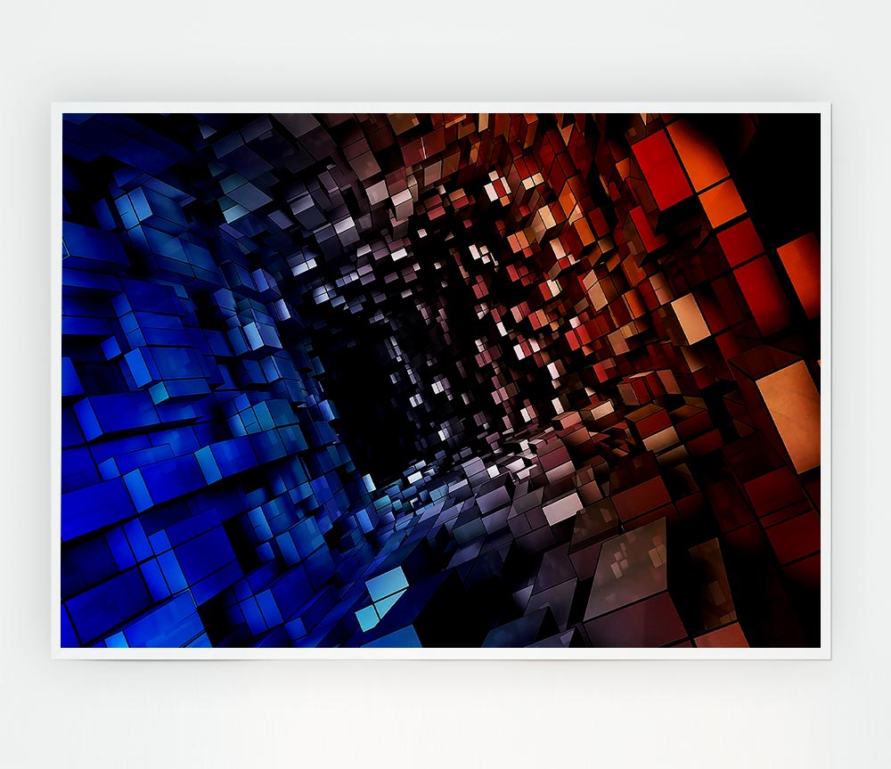 Abstract Tunnel Print Poster Wall Art
