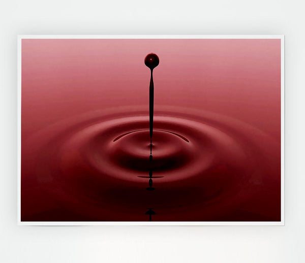 Attention Droplet Print Poster Wall Art