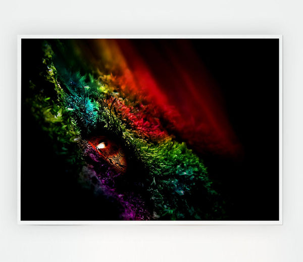 Eye Of The Rainbow Print Poster Wall Art
