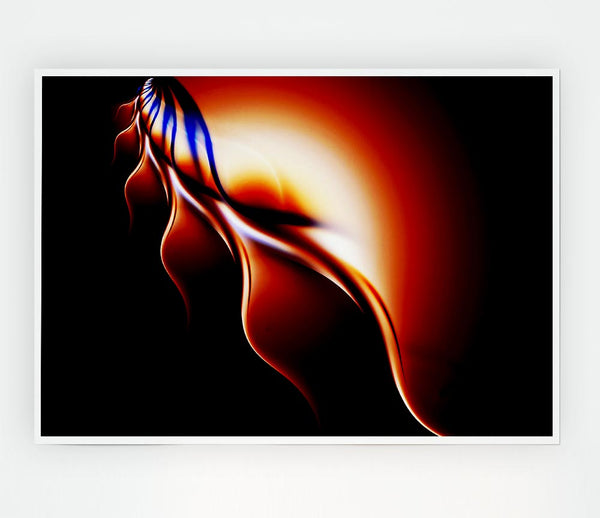 Flames Of Passion Print Poster Wall Art