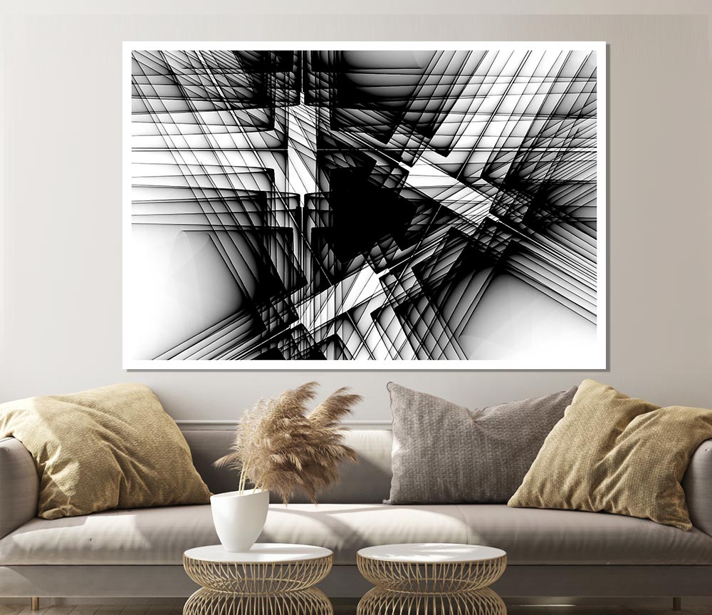 Where The Lines Cross Print Poster Wall Art
