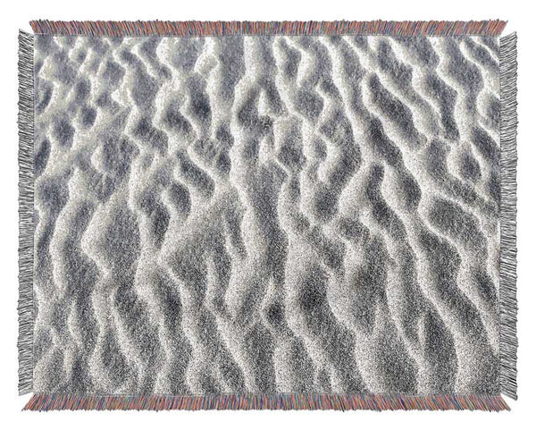 White Desert Sand Woven Blanket
