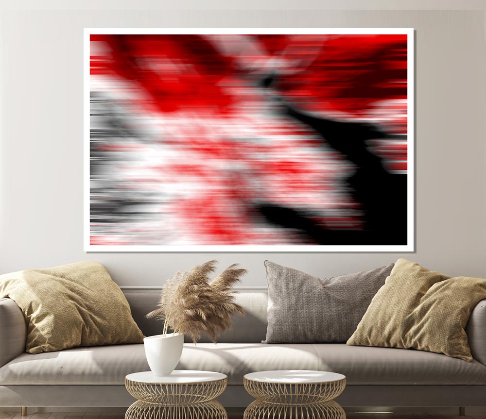 Wolf In The Night Print Poster Wall Art