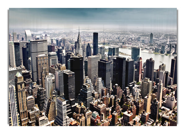 Aerial View Of New York City Tilt Shift Photography