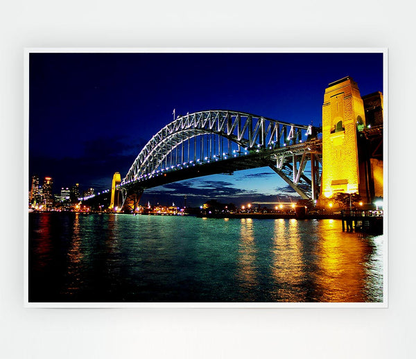 Sydney Harbour Bridge Reflections Print Poster Wall Art