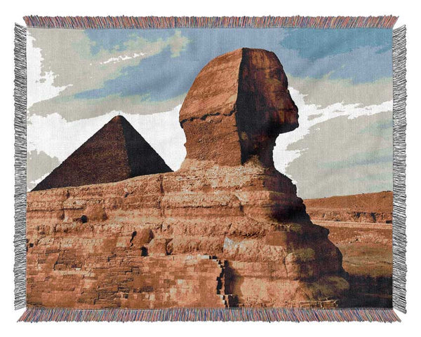 The Sphinx Egypt Woven Blanket