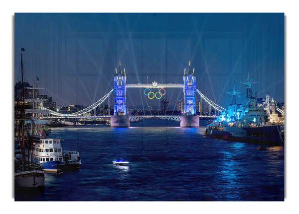 Tower Bridge Olympic Lighting London