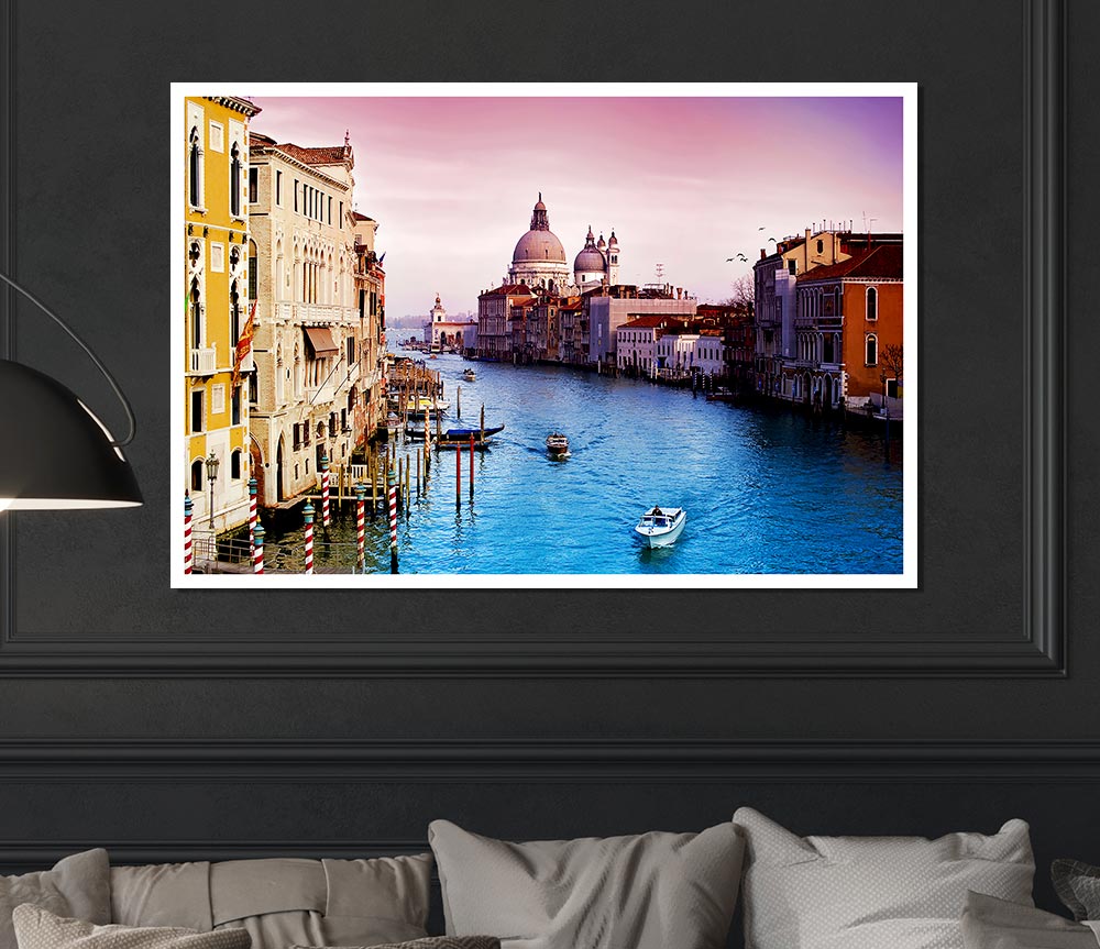 Venice On The River Print Poster Wall Art