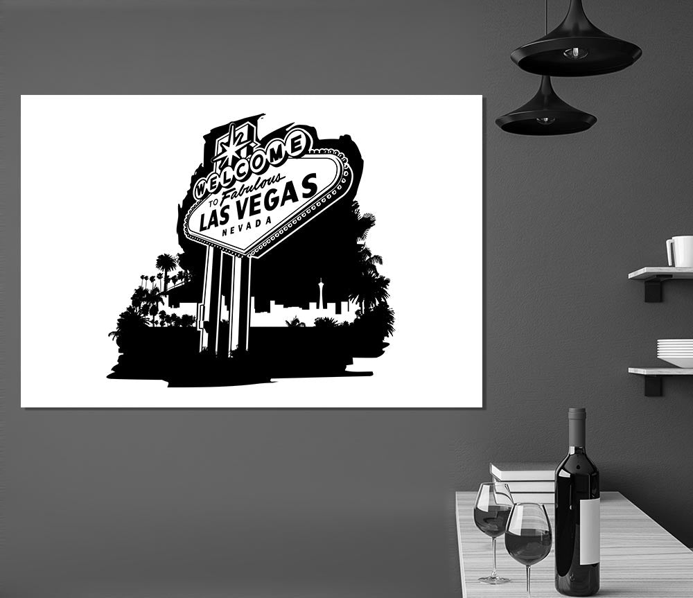 Welcome To Fabulous Las Vegas Print Poster Wall Art