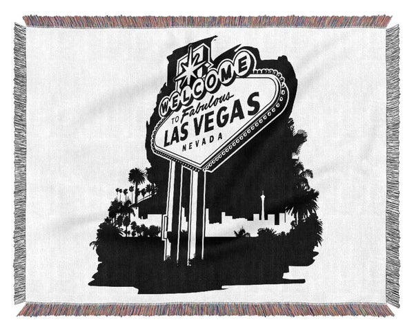 Welcome To Fabulous Las Vegas Woven Blanket