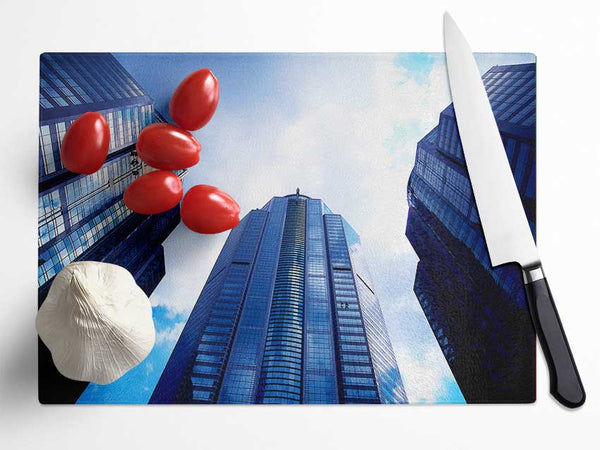 Window Cleaning Skyscrapers Glass Chopping Board