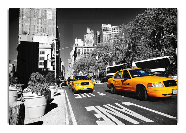 Yellow Taxi In New York City