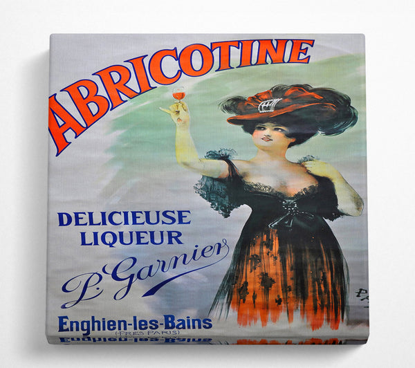 A Square Canvas Print Showing Abricotine Square Wall Art